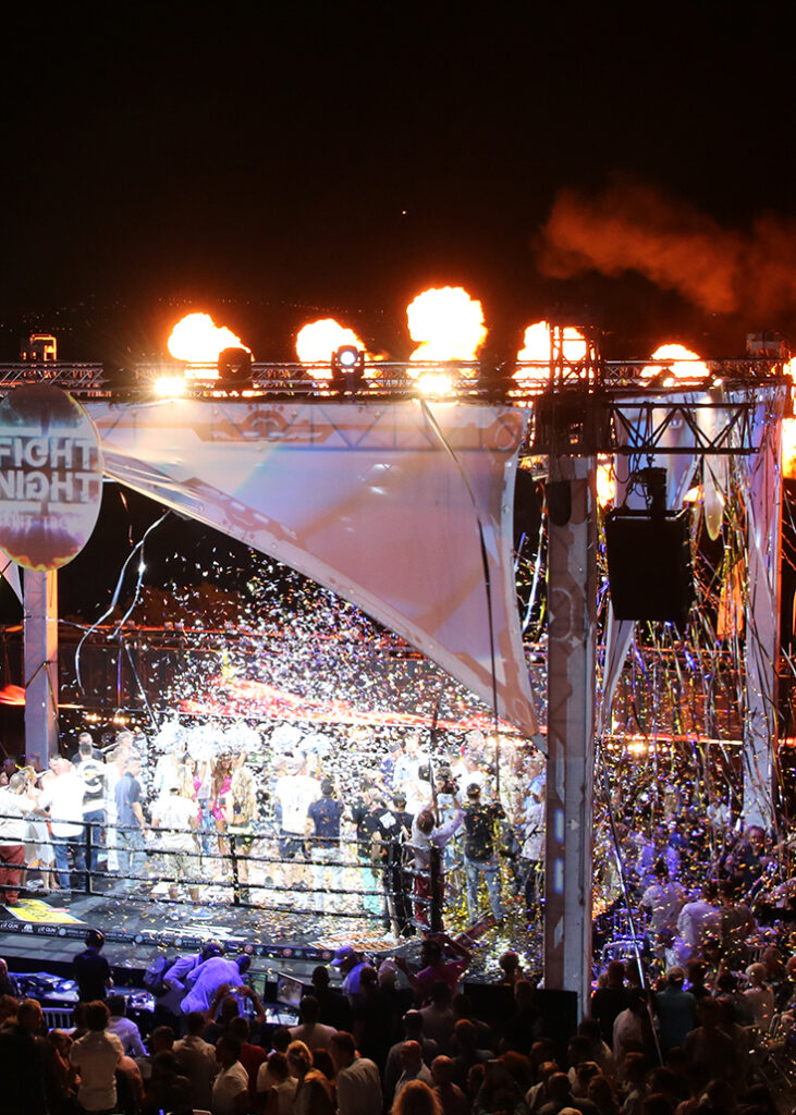 evenement sportif scenographe fx confettis flamme